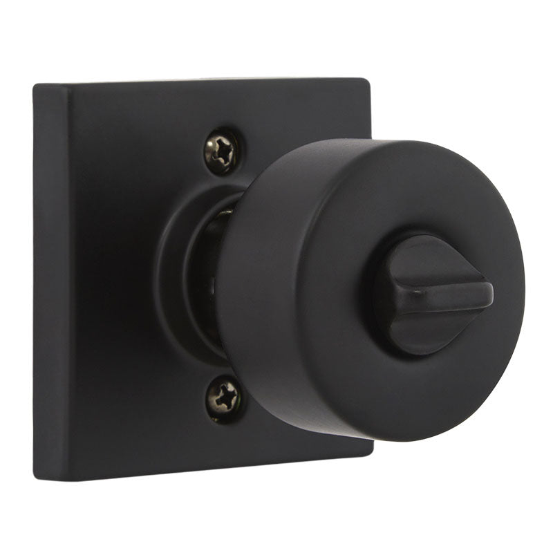 Keyless knob Bilbao for matte black bathroom