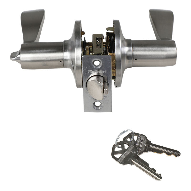 Manija con llave Queen para dormitorio níquel satinado