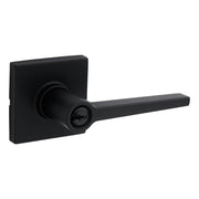 Manija con llave daylon para dormitorio negro mate