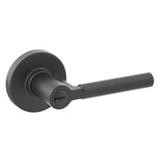 Manija con llave Rimini para dormitorio negro mate