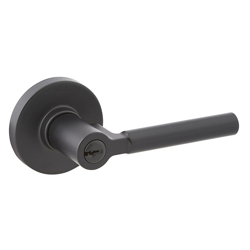 Manija con llave Rimini para dormitorio negro mate