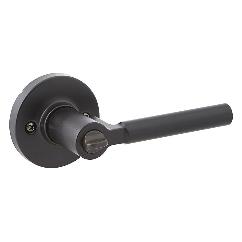 Manija con llave Rimini para dormitorio negro mate