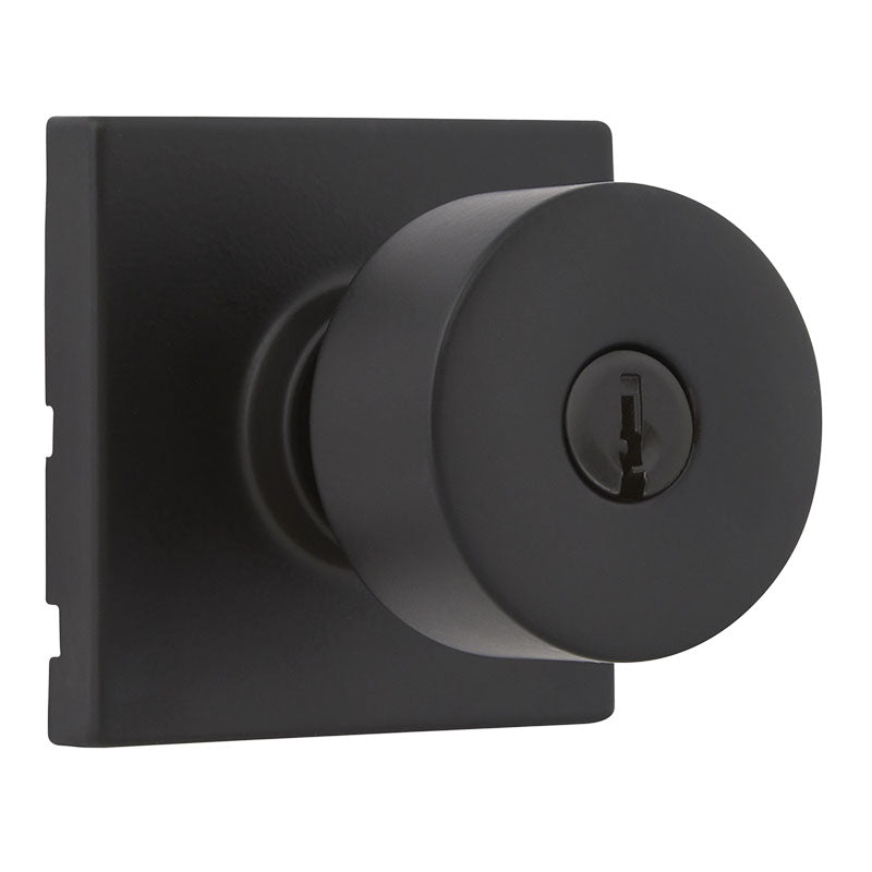 Bilbao matte black keyed knob for bedroom