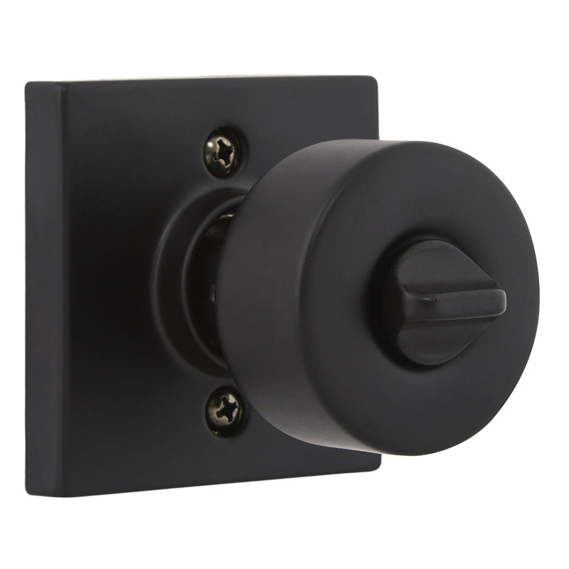 Bilbao matte black keyed knob for bedroom