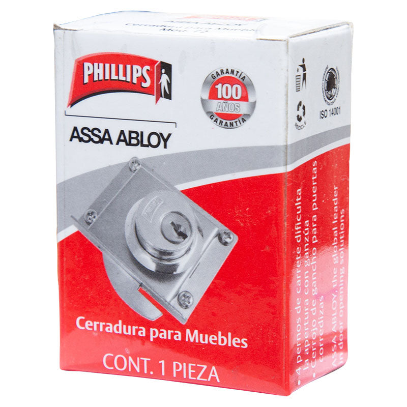 Cerradura para puerta corrediza cromo izquierda