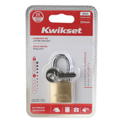 Kwikset 30mm long shackle padlock