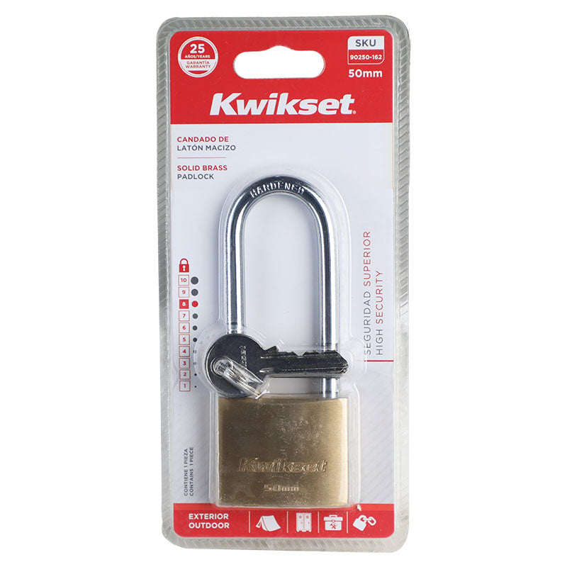 Candado arco largo 50 mm Kwikset