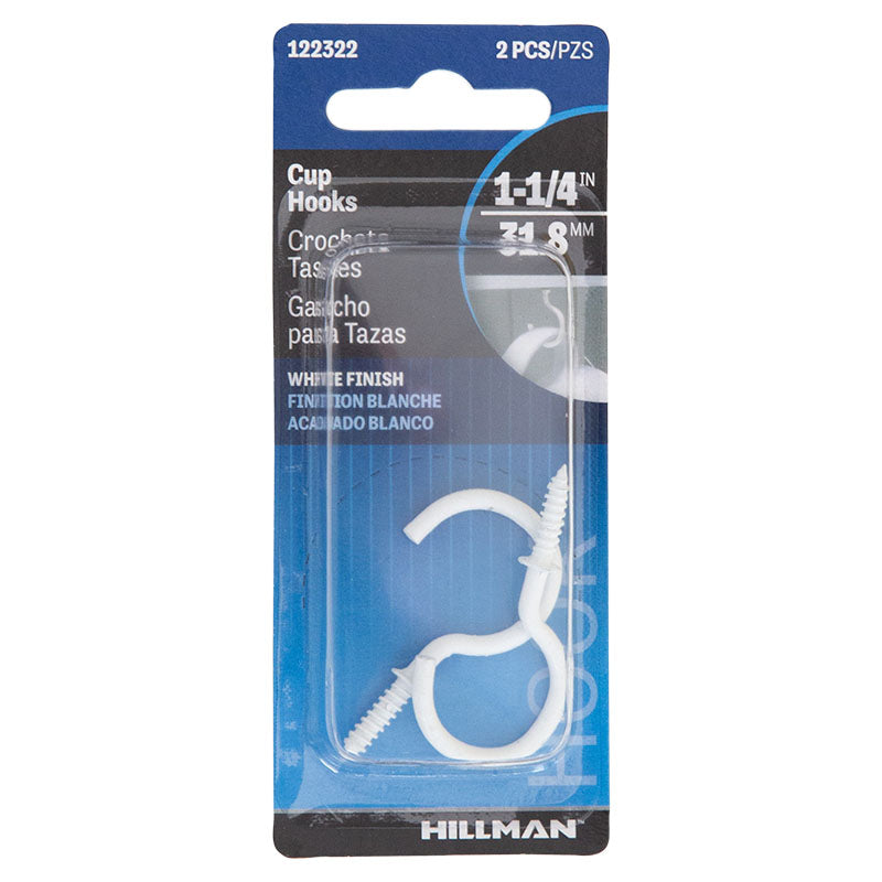 Gancho de metal blanco 1 1/4"