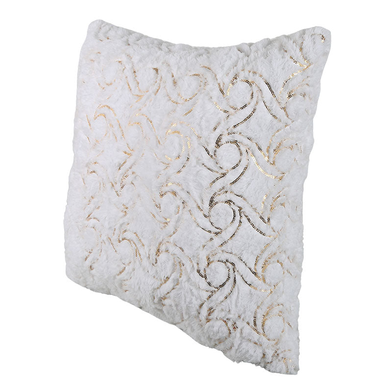 Cojín rombos blanco 45 x 45 cm