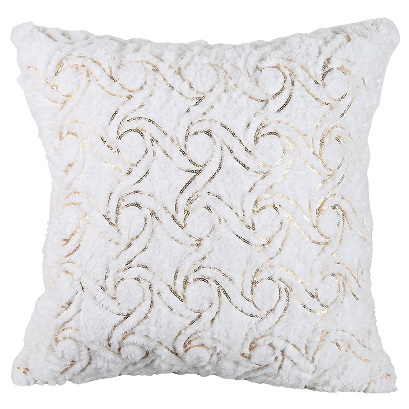 Cojín rombos blanco 45 x 45 cm