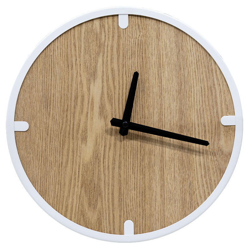 Reloj de pared 31 cm blanco
