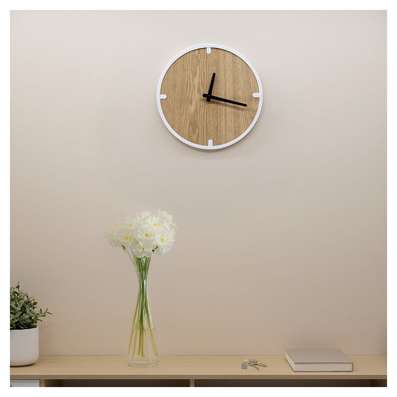 Reloj de pared 31 cm blanco