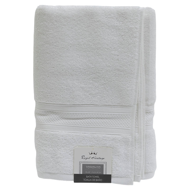 Toalla de baño algodón blanco 147 x 76 cm Royal Heritage