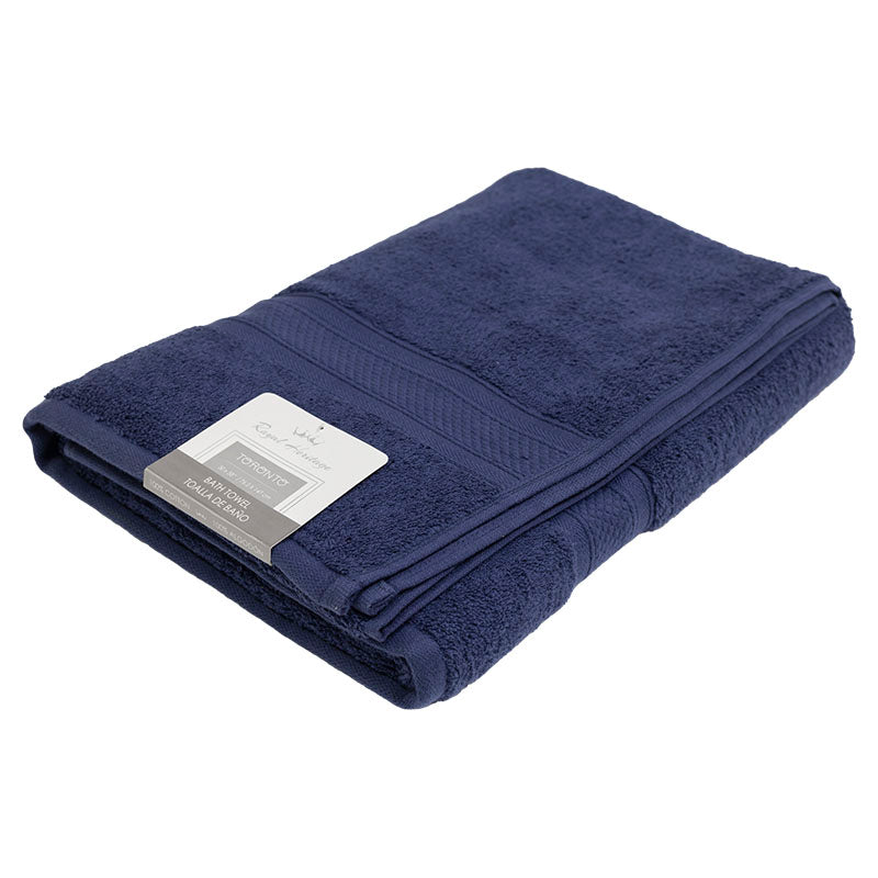 Toalla de baño algodón azul 147 x 76 cm Royal Heritage