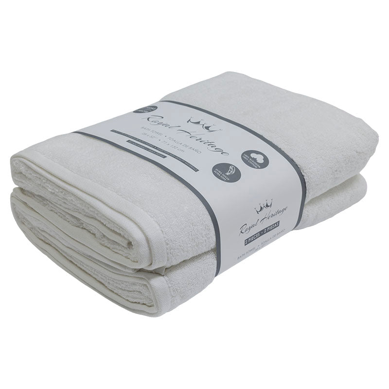 Set 2 toallas de baño algodón 132 x 71 cm Royal Heritage