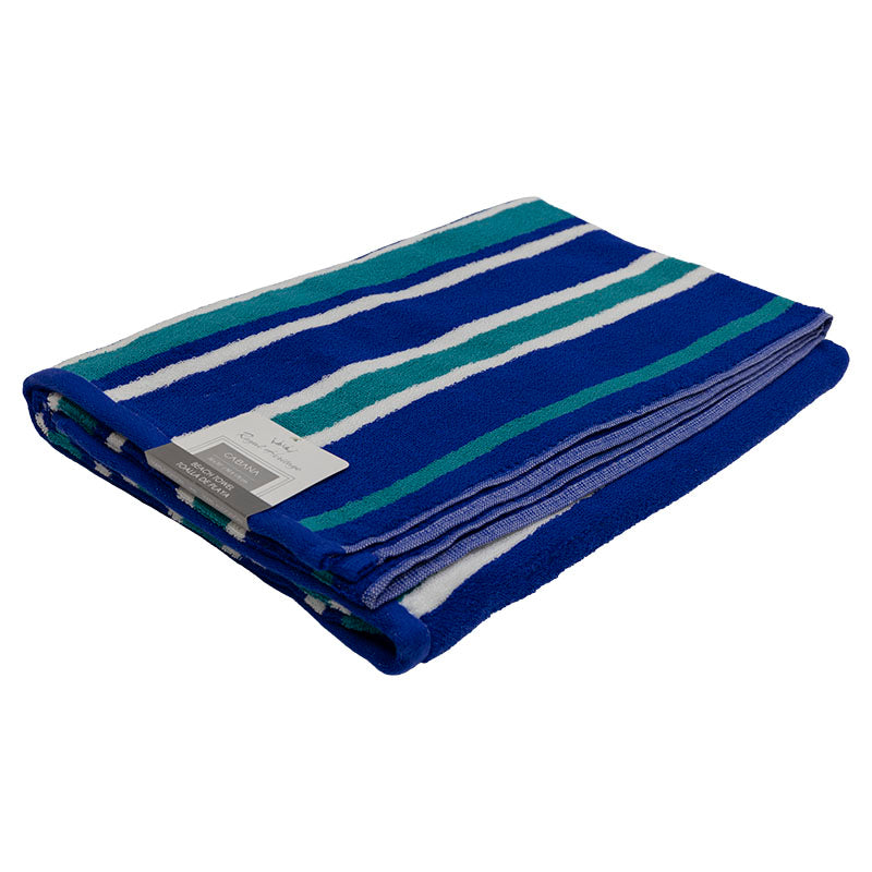 Toalla de playa algodón azul 178 x 90 cm Royal Heritage