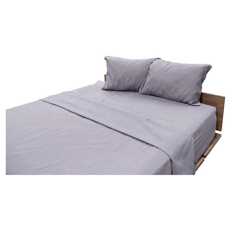4-piece full microfiber sheet set, gray