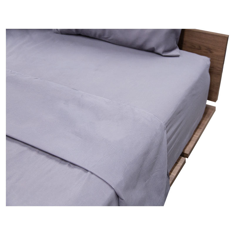 4-piece full microfiber sheet set, gray