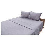Queen microfiber 4-piece sheet set gray