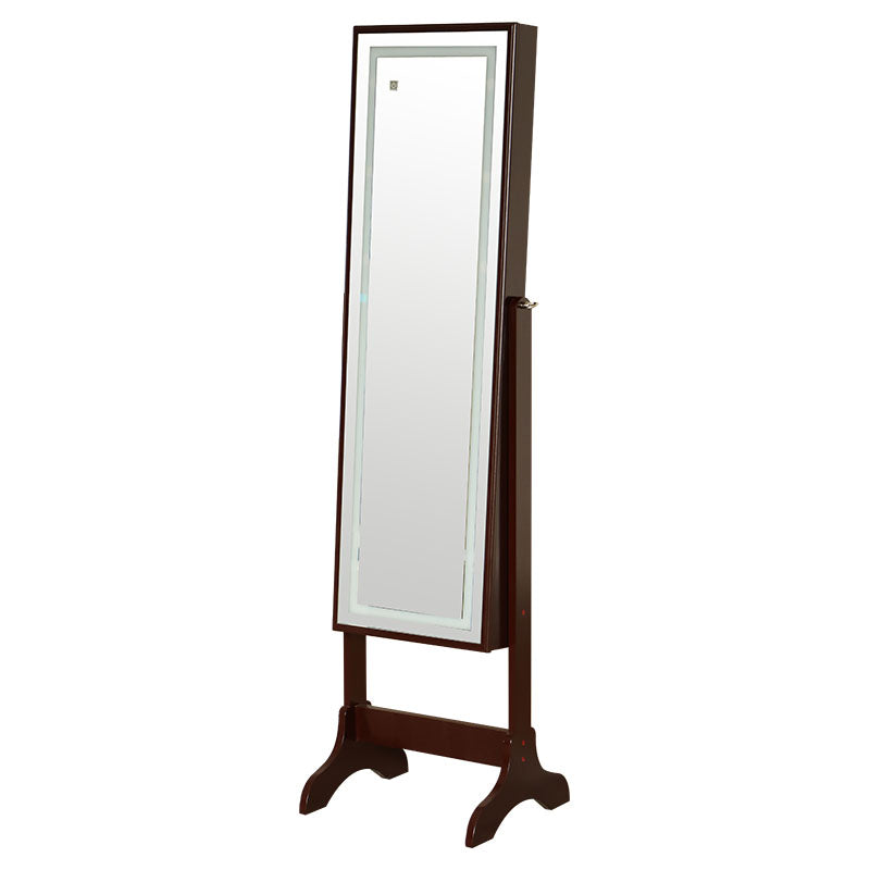 Joyero rectangular con espejo led 120 x 37 cm