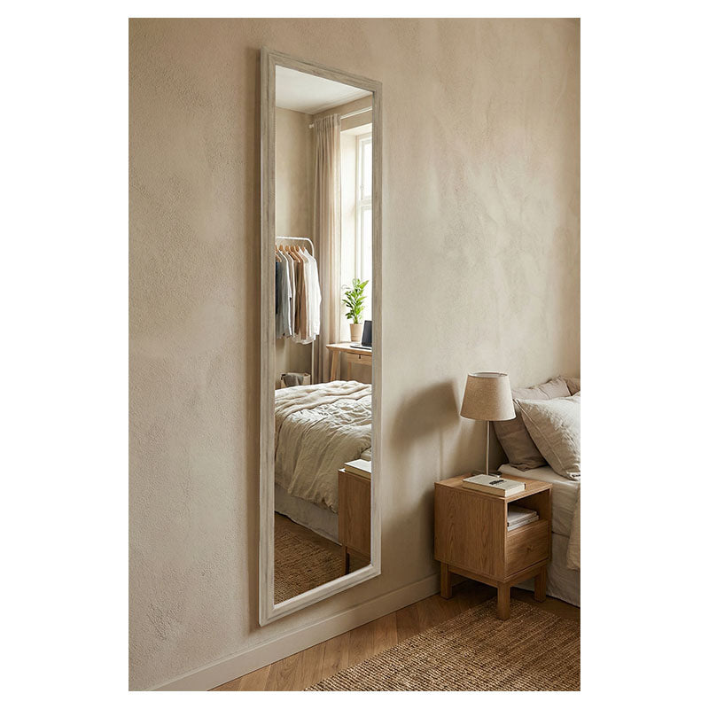 Espejo 125 x 35 cm gris
