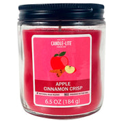 Apple and Cinnamon Scented Candle Natural Wax 6.5 oz