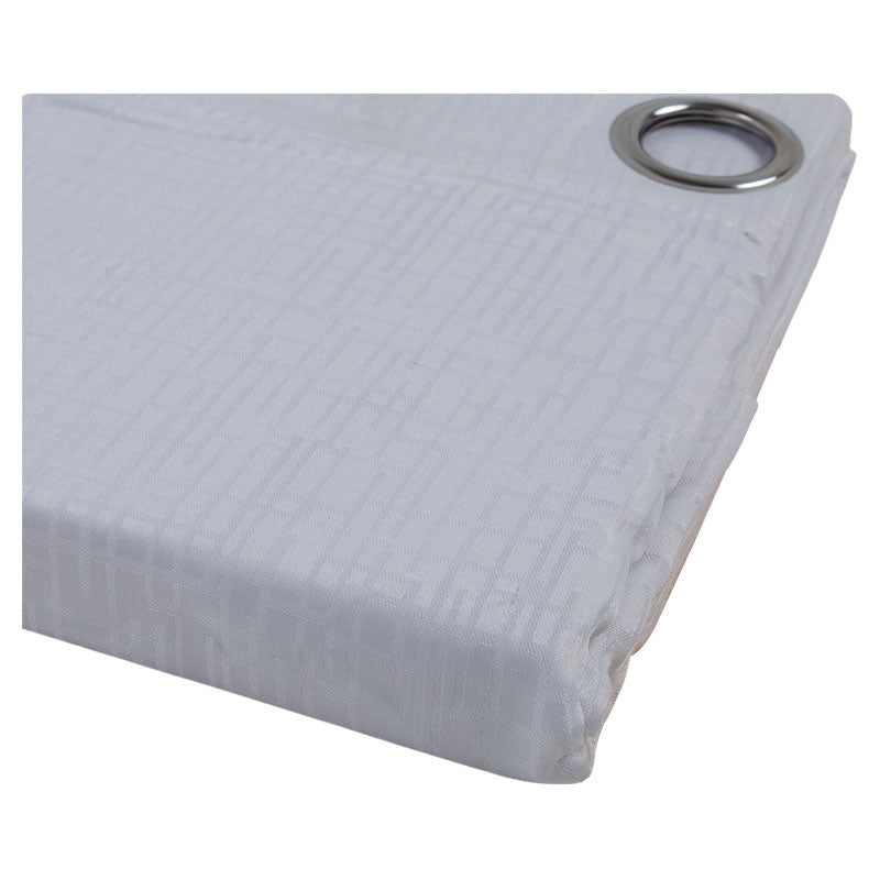 Cortina estampada blanca 229 x 137 cm (Precio por pieza)