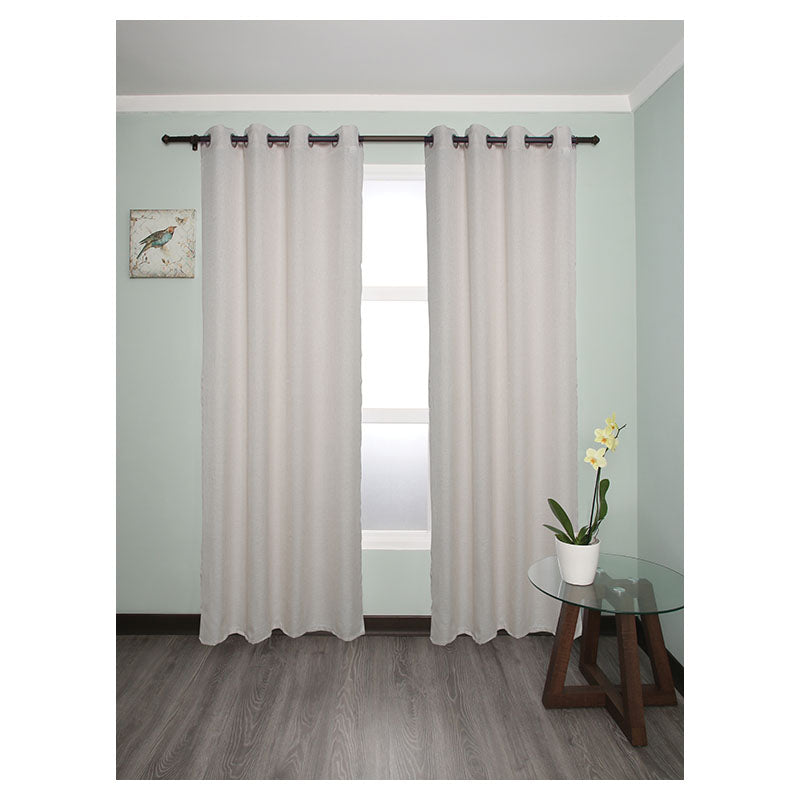Cortina tejida beige 229 x 137 cm (Precio por pieza)