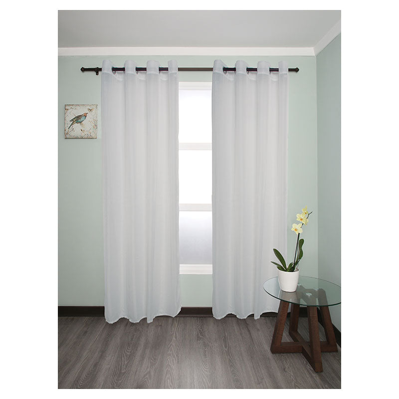 Cortina tergal estampado blanco 229 x 137 cm (Precio por pieza)