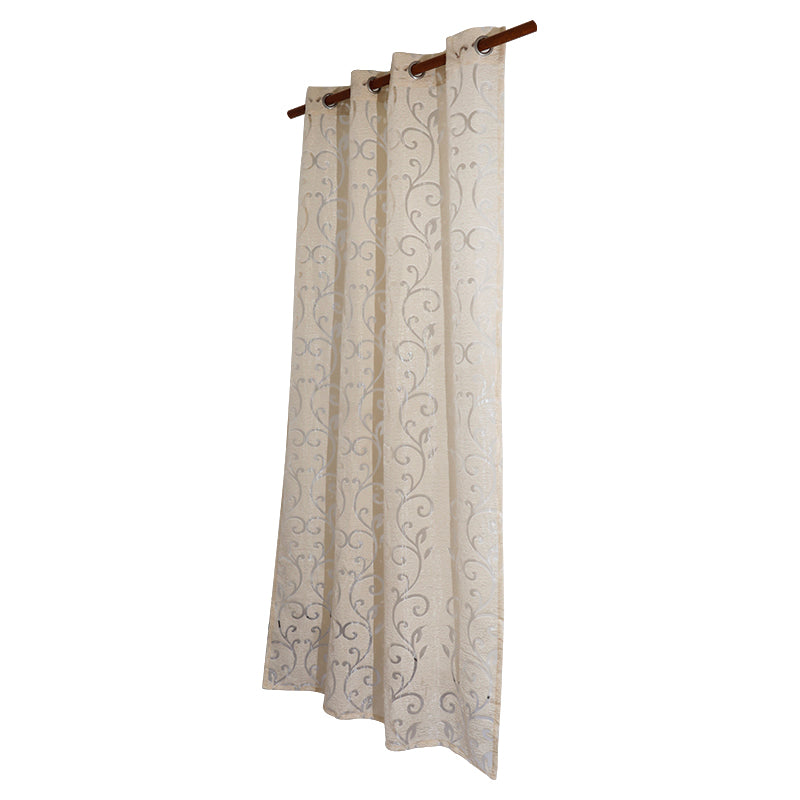 Cortina tergal estampado beige 229 x 137 cm (Precio por pieza)