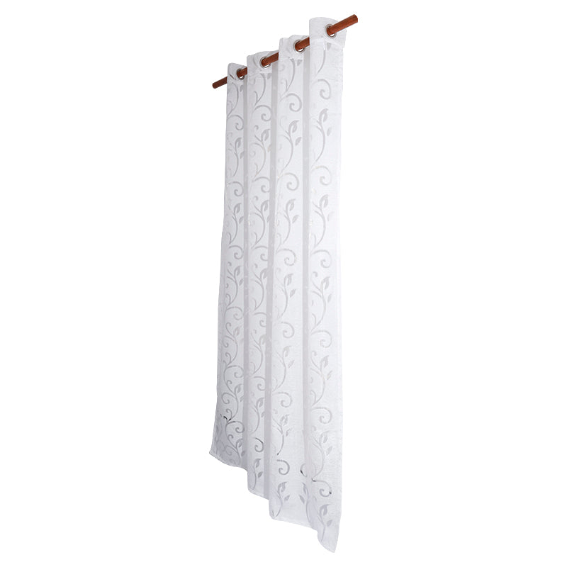 Cortina tergal estampado blanca 229 x 137 cm (Precio por pieza)