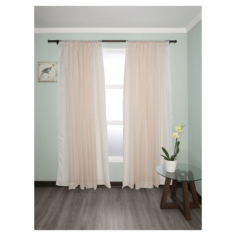 Cortina tergal liso beige 220 x 300 cm (Precio por pieza)