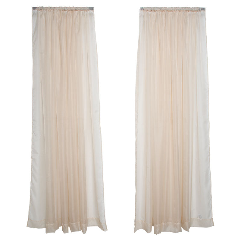 Cortina tergal liso beige 220 x 300 cm (Precio por pieza)
