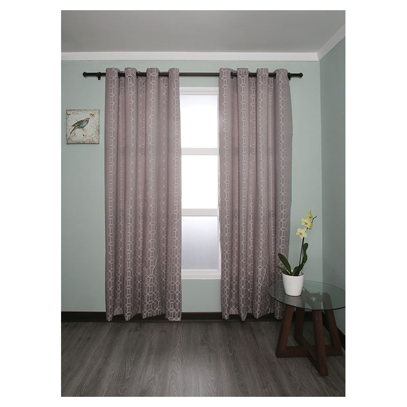 Cortina blackout estampado gris 229 x 137 cm (Precio por pieza)