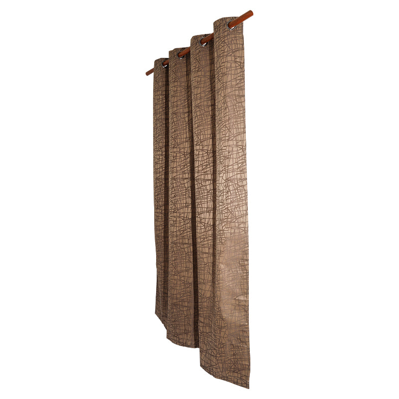 Cortina blackout estampado marrón 229 x 137 cm (Precio por pieza)