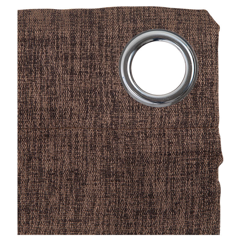 Cortina blackout lino marrón 229 x 135 cm