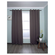 Cortina blackout liso marrón 229 x 137 cm
