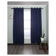 Blue plain blackout curtain 229 x 137 cm