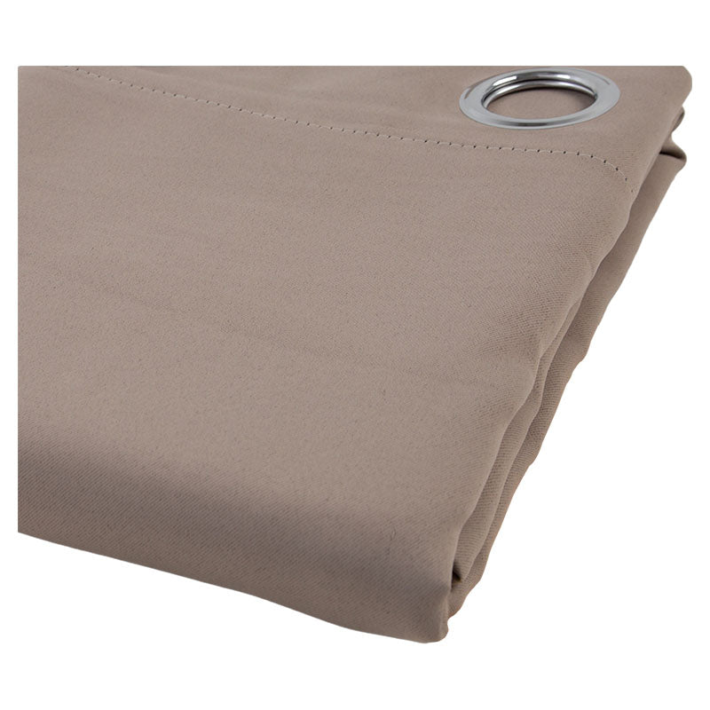 Taupe plain blackout curtain 229 x 137 cm (Price per piece)