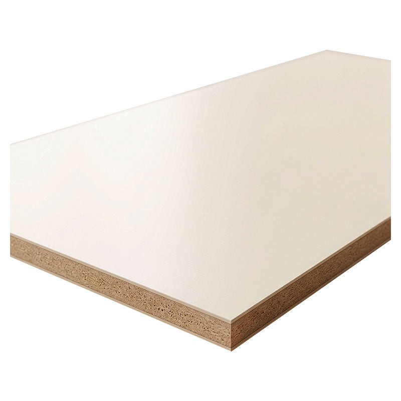 White waterproof melamine faced chipboard 280 x 207 cm 19 mm