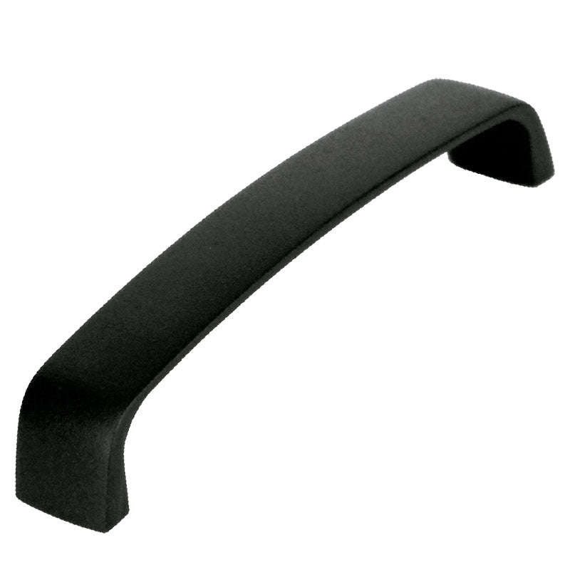 Handle 128 in textured black zamak