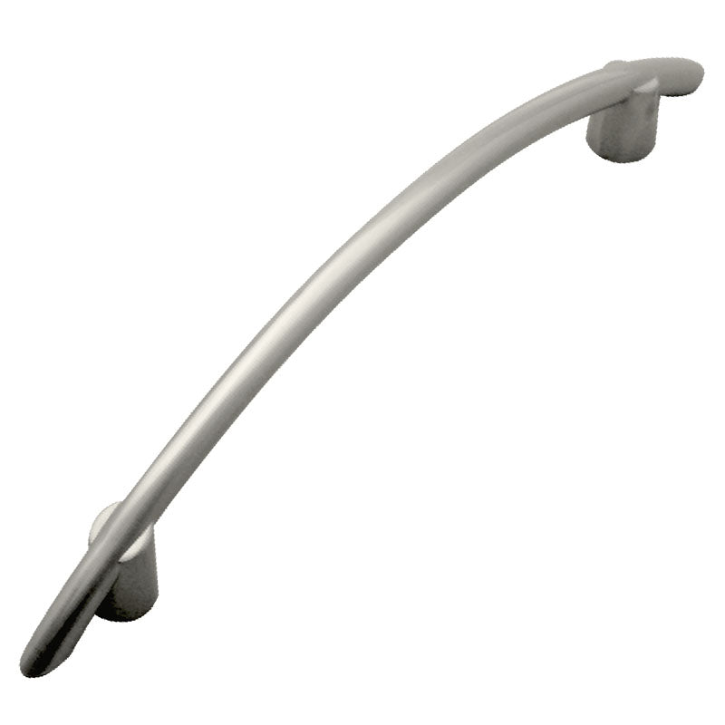 Headband Handle 96 brushed zamak satin nickel