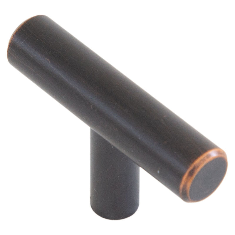 Tiradera bronce oscuro tipo T 2"