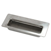 Mobile rectangular handle, matte nickel stainless steel, 32 mm