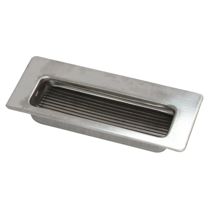 Mobile rectangular handle, matte nickel stainless steel, 32 mm