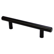 Matte black stainless steel straight mobile handle 96 mm