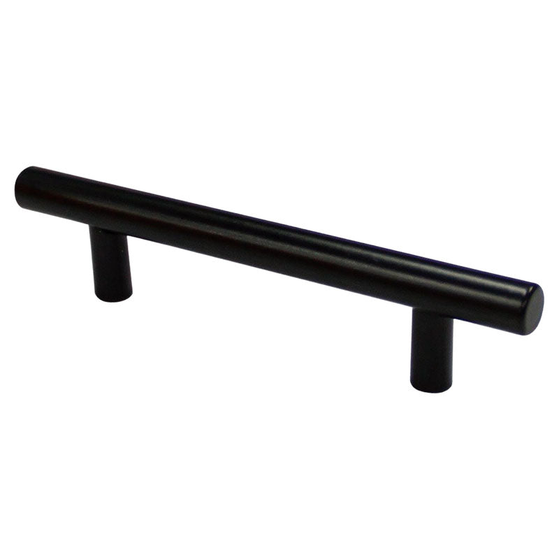 Matte black stainless steel straight mobile handle 96 mm