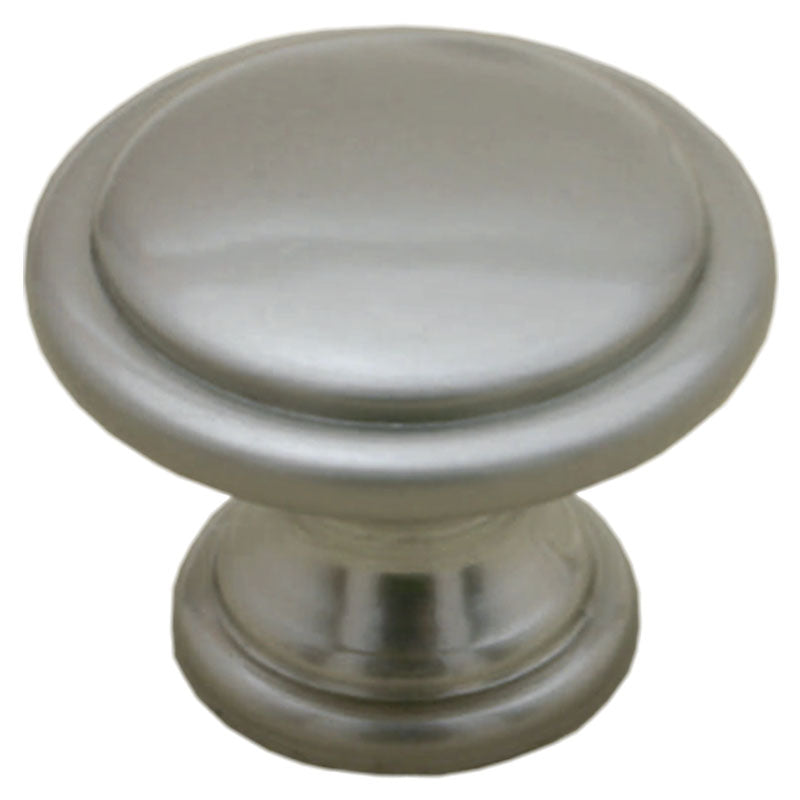 Knob Yema 30 brushed zamak satin nickel