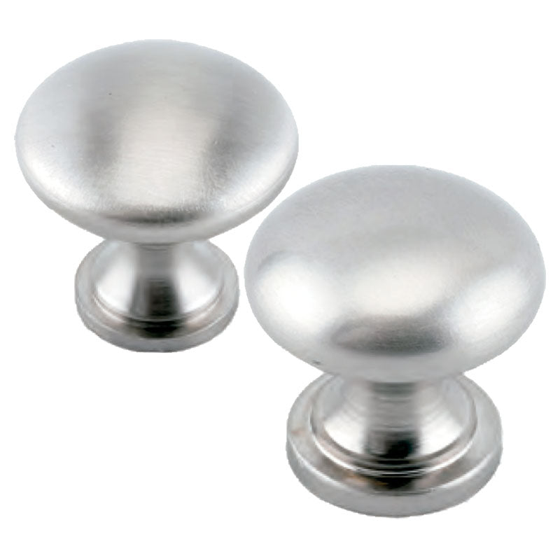 Knob Europe 25 zamak satin nickel