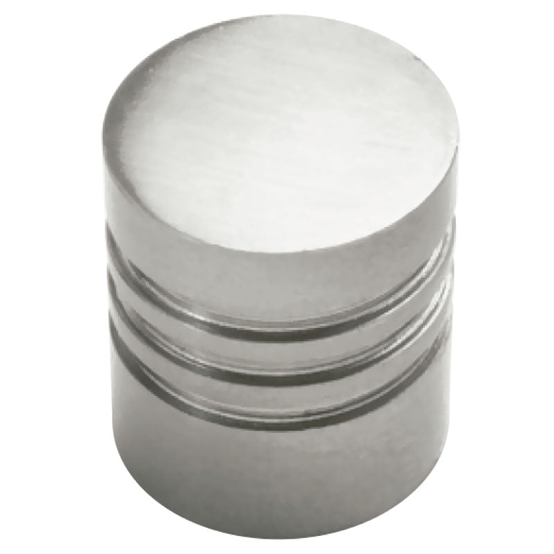 Knob Piston 19 brushed zamak satin nickel